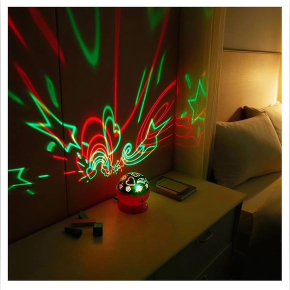 NIB Disney Minnie Mouse Rotating LED Projection Kids Lamp and Nightlight - Picture 4 of 8